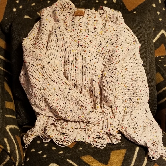 SOLD POL Cream Confetti cake chenille hoodie - Picture 8 of 8